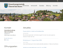 Tablet Screenshot of oberwil-bueren.ch